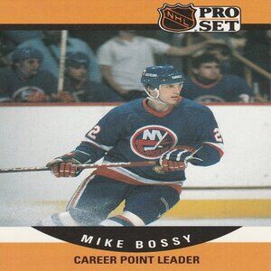 Mike Bossy - 1990 Pro Set Career Point Leader Hockey Card